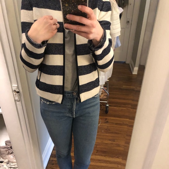 GAP striped blazer, size 2 - Picture 2 of 4